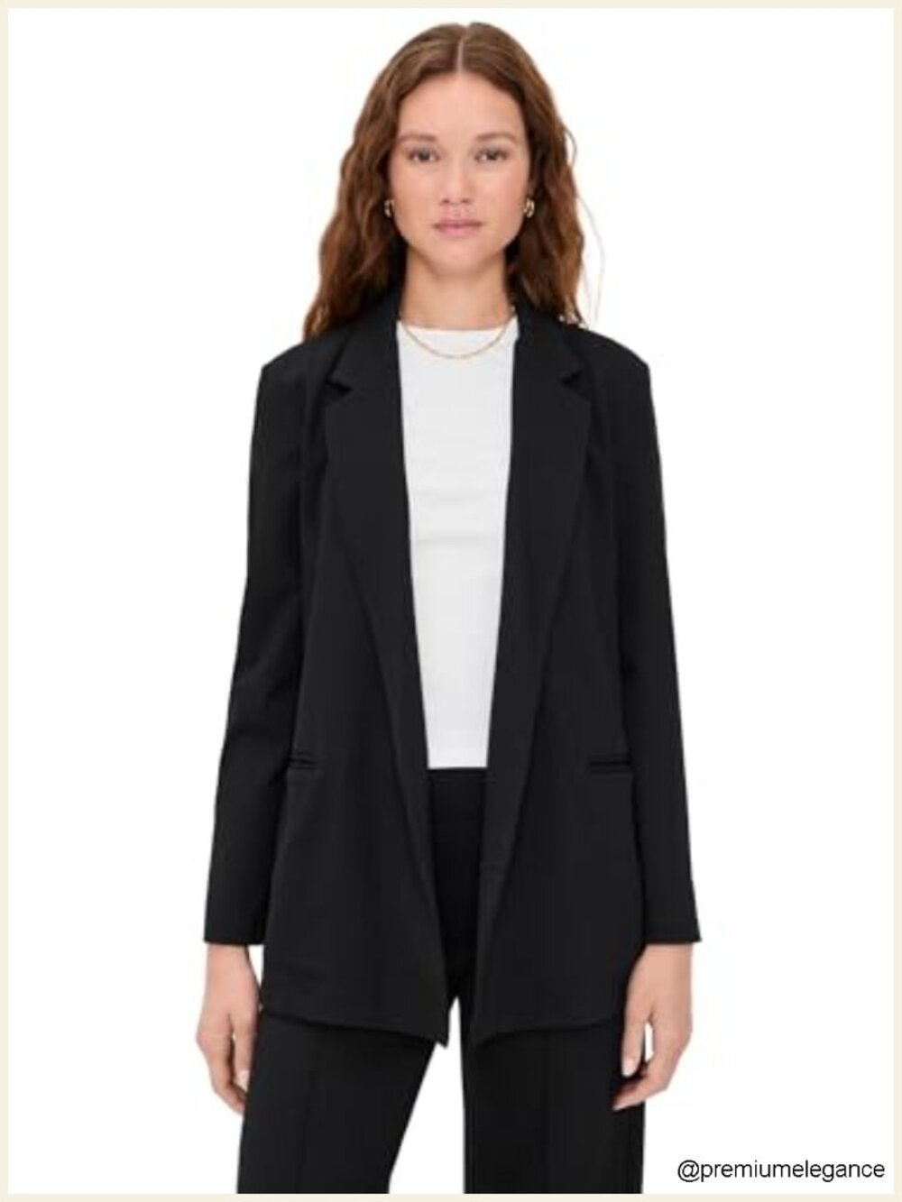 Oversized Ponte Knit Blazer with Pockets